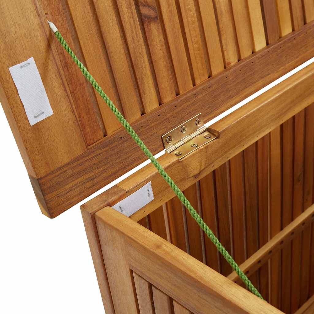 Storage Box Natural Brown Solid Acacia Wood Medium Storage Box