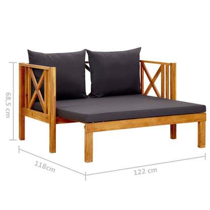 Bench Natural wood Solid acacia wood Medium Extendable