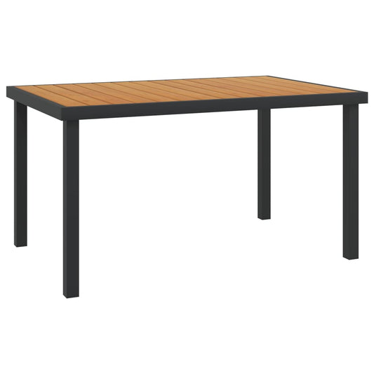 Garden Table Brown Aluminum with coating