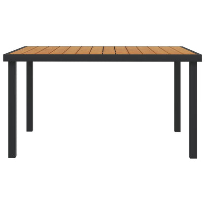 Garden Table Brown Aluminum with coating
