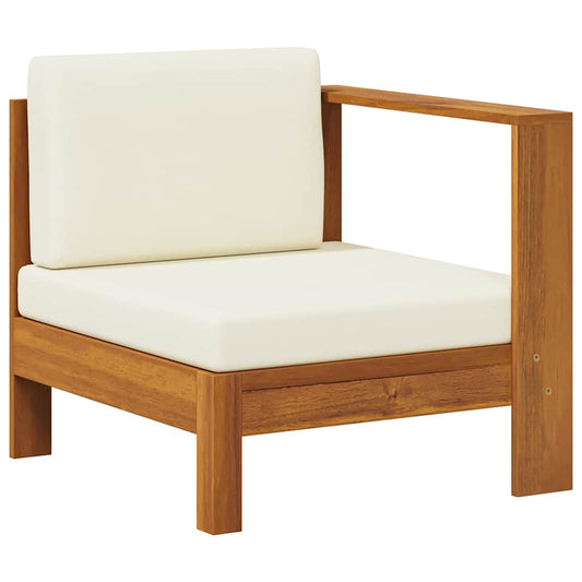 Wooden Sofa Cream White Solid Acacia Wood Standard Durable