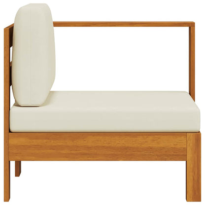 Wooden Sofa Cream White Solid Acacia Wood Standard Durable