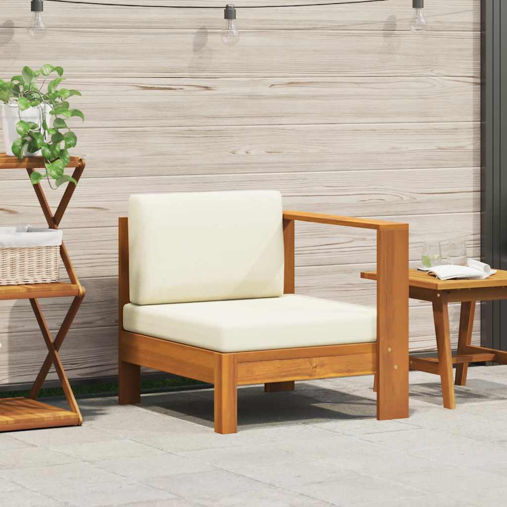 Wooden Sofa Cream White Solid Acacia Wood Standard Durable