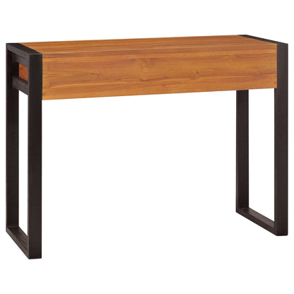 Desk Teak Teak Wood, Plywood 39.4 in x 15.7 in x 29.5 in Desk