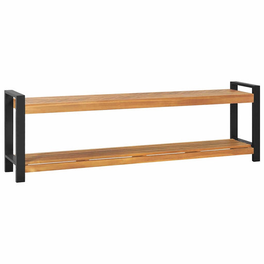 Bench with Storage Brown 160 x 30 x 50 cm Solid teak wood