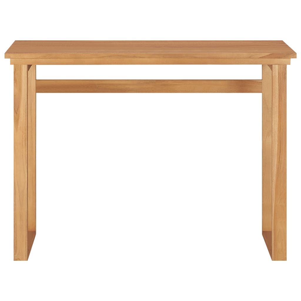 Desk Teak Brown Solid teak wood Medium Desk Rectangular