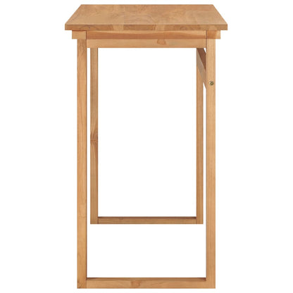 Desk Teak Brown Solid teak wood Medium Desk Rectangular