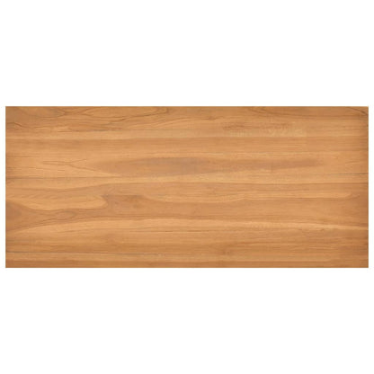 Desk Teak Brown Solid teak wood Medium Desk Rectangular