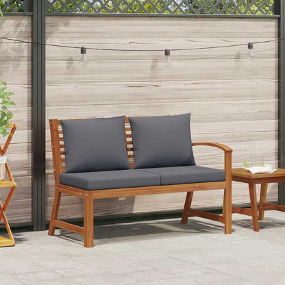 Garden Bench Dark grey Solid acacia wood 45.1 in Durable