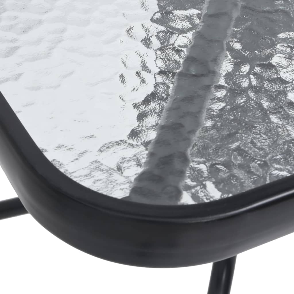 Garden Table Black Steel Standard Durable Garden Table Square