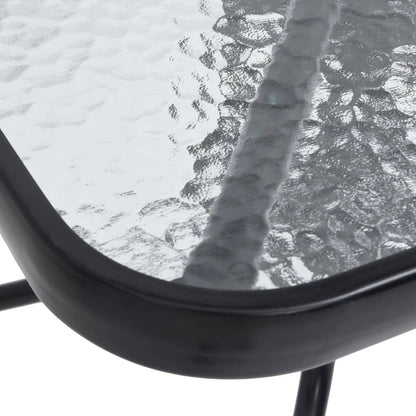 Garden Table Black Steel Standard Durable Garden Table Square