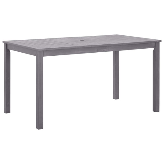 Garden Table Grey wash Solid Acacia Wood Medium Durable