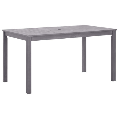Garden Table Grey wash Solid Acacia Wood Medium Durable