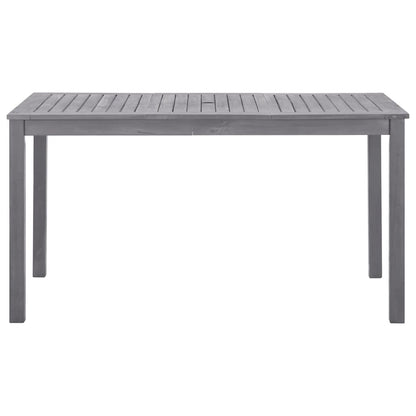 Garden Table Grey wash Solid Acacia Wood Medium Durable