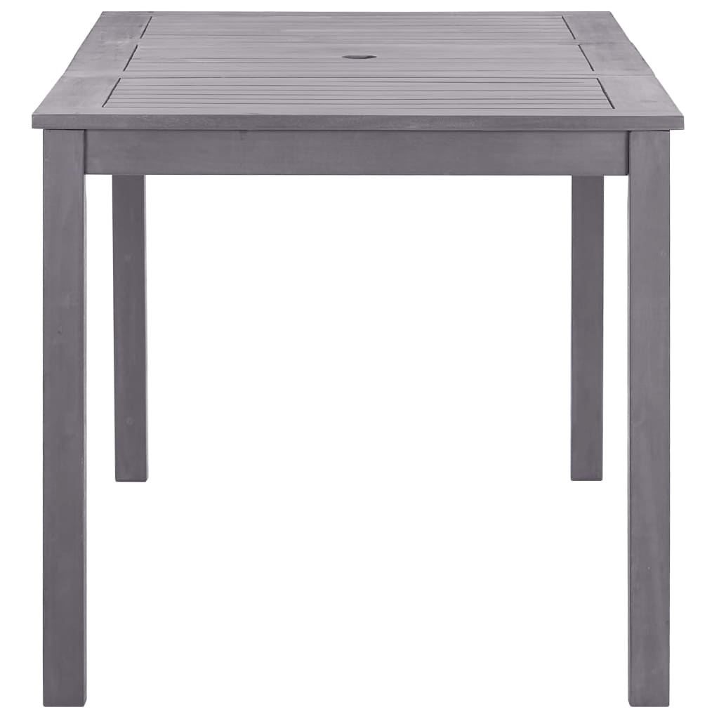 Garden Table Grey wash Solid Acacia Wood Medium Durable