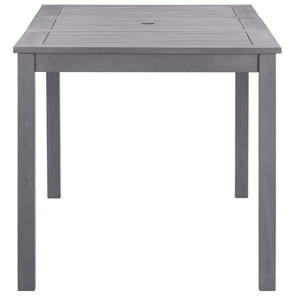 Garden Table Grey wash Solid Acacia Wood Medium Durable