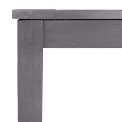 Garden Table Grey wash Solid Acacia Wood Medium Durable