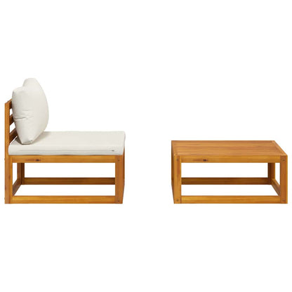 Wooden Sofa Set Cream white