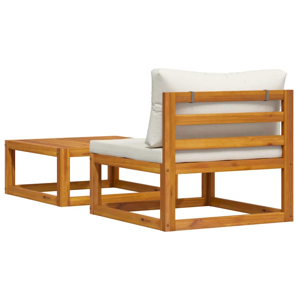 Wooden Sofa Set Cream white