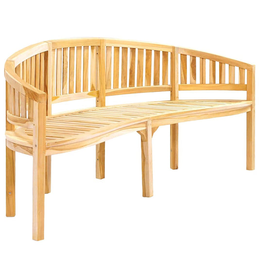 Garden Bench Natural Teak Solid Teak Wood Large Durable