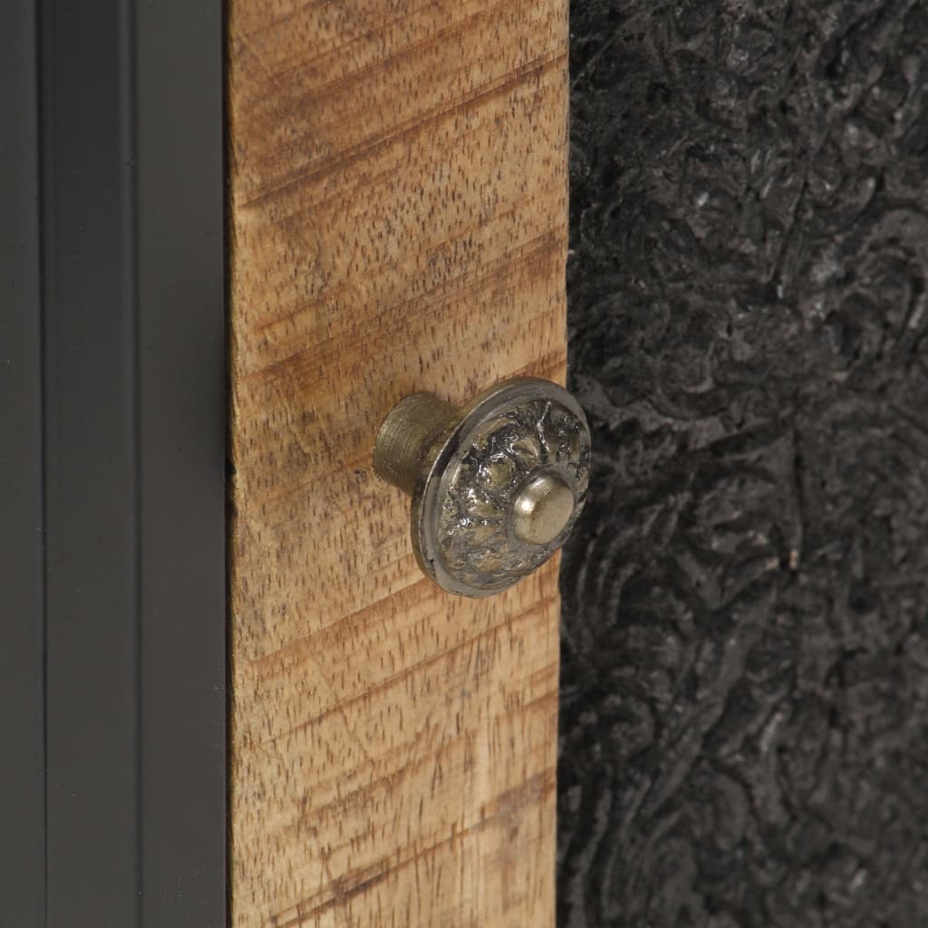 Bedside Cabinet Natural wood Rough mango wood Small