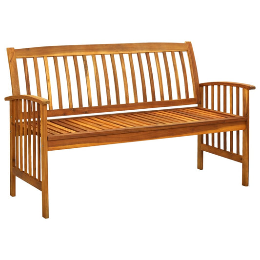 Garden Bench Warm Acacia Solid Acacia wood 57.9 in Ergonomic