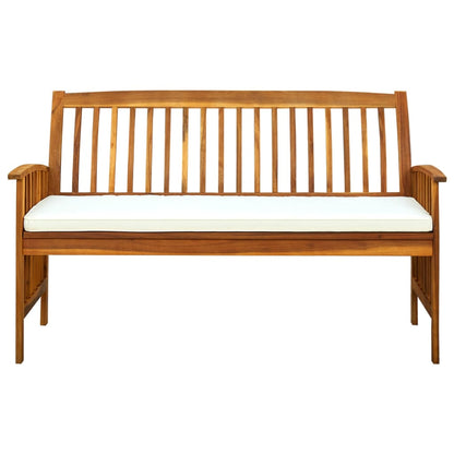 Garden Bench Warm Acacia Solid Acacia wood 57.9 in Ergonomic