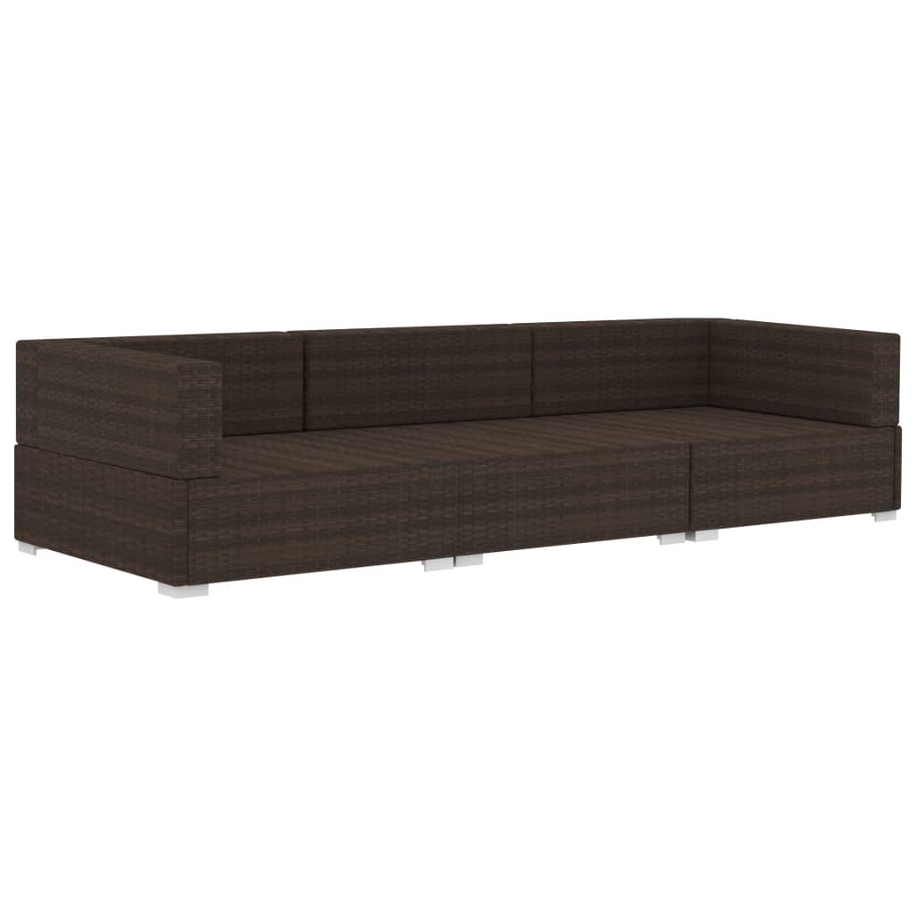 Patio Sofa Set Set of 3 Modular Patio Sofa Set Rectangular