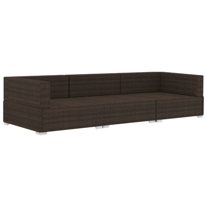 Patio Sofa Set Set of 3 Modular Patio Sofa Set Rectangular
