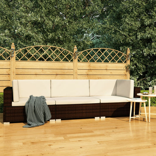 Patio Sofa Set Set of 3 Modular Patio Sofa Set Rectangular