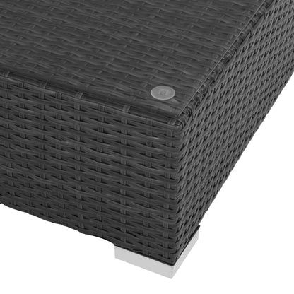Patio Sofa Set Set of 6 Black, Cream White