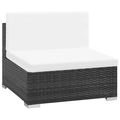 Patio Sofa Set Set of 6 Black, Cream White