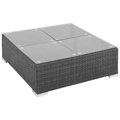 Patio Sofa Set Set of 6 Black, Cream White