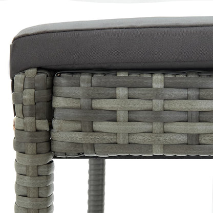 Bar Stool Set of 2 Gray