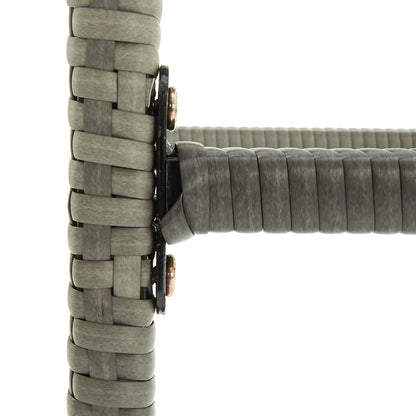 Bar Stool Set of 4 Grey PE Rattan Standard Footrest