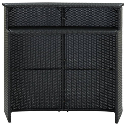Bar Table Black PE rattan Standard Tough Bar Table