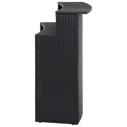 Bar Table Black PE rattan Standard Tough Bar Table