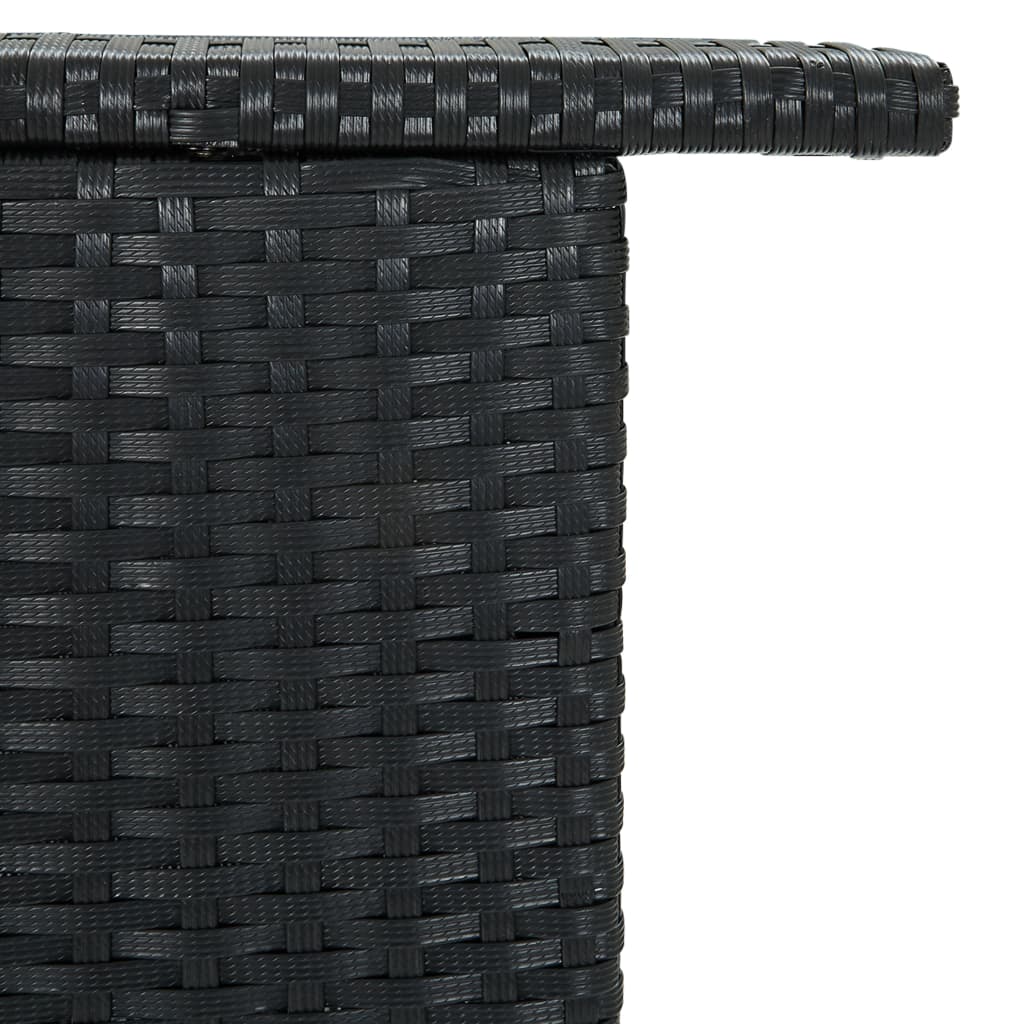 Bar Table Black PE rattan Standard Tough Bar Table