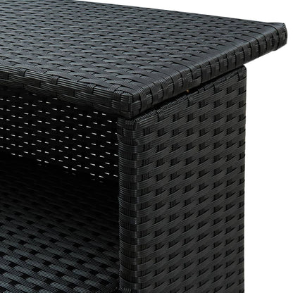 Bar Table Black PE rattan Standard Tough Bar Table