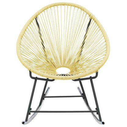 Acapulco Chair Beige Poly Rattan, Powder-Coated Steel Standard