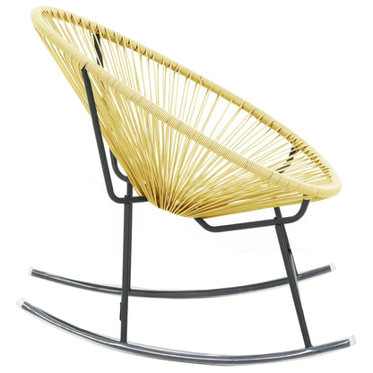 Acapulco Chair Beige Poly Rattan, Powder-Coated Steel Standard