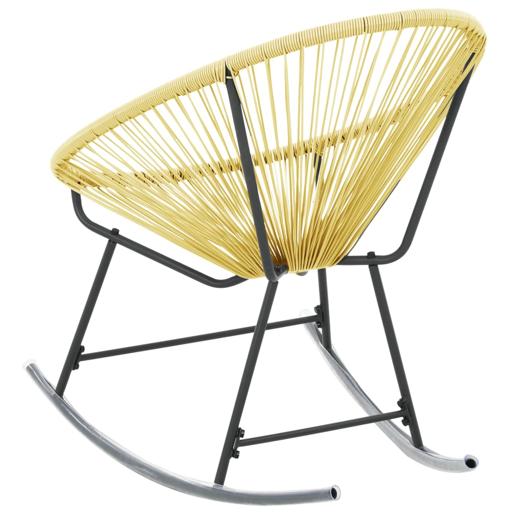 Acapulco Chair Beige Poly Rattan, Powder-Coated Steel Standard