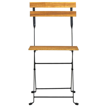 Garden Chair Set of 2 Brown and Black