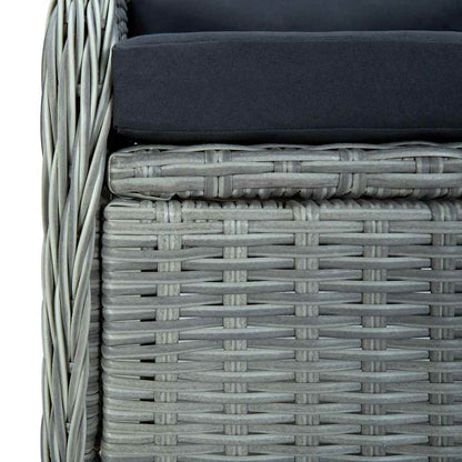 Garden Chair Light Grey Round PE rattan Standard Garden Chair