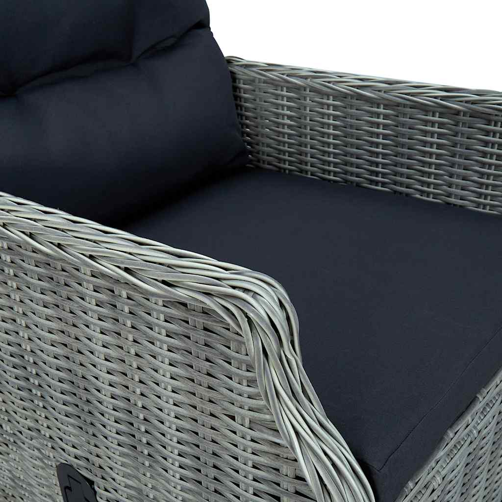 Garden Chair Light Grey Round PE rattan Standard Garden Chair