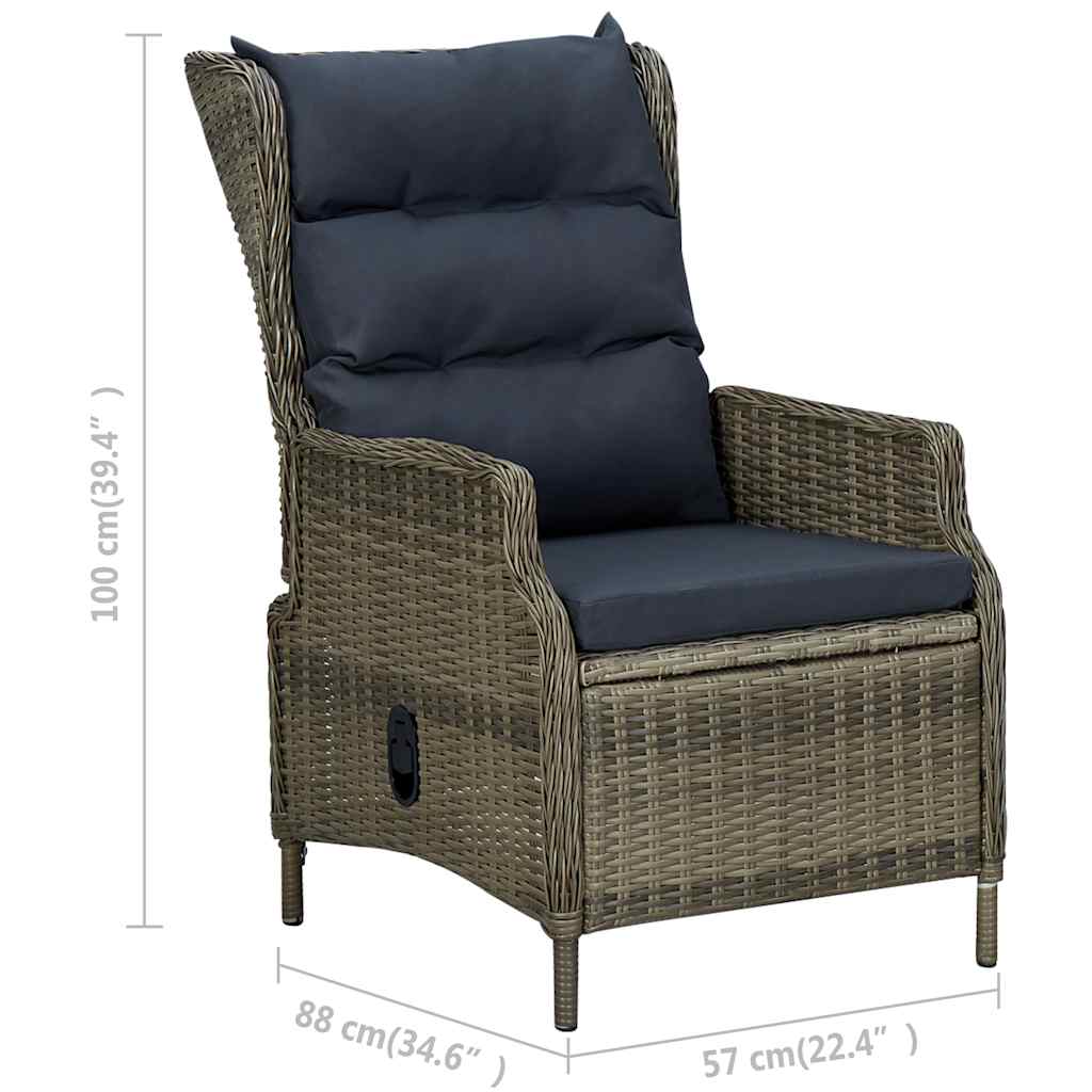 Garden Chair Brown, Black