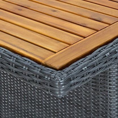 Garden Table Dark grey and brown