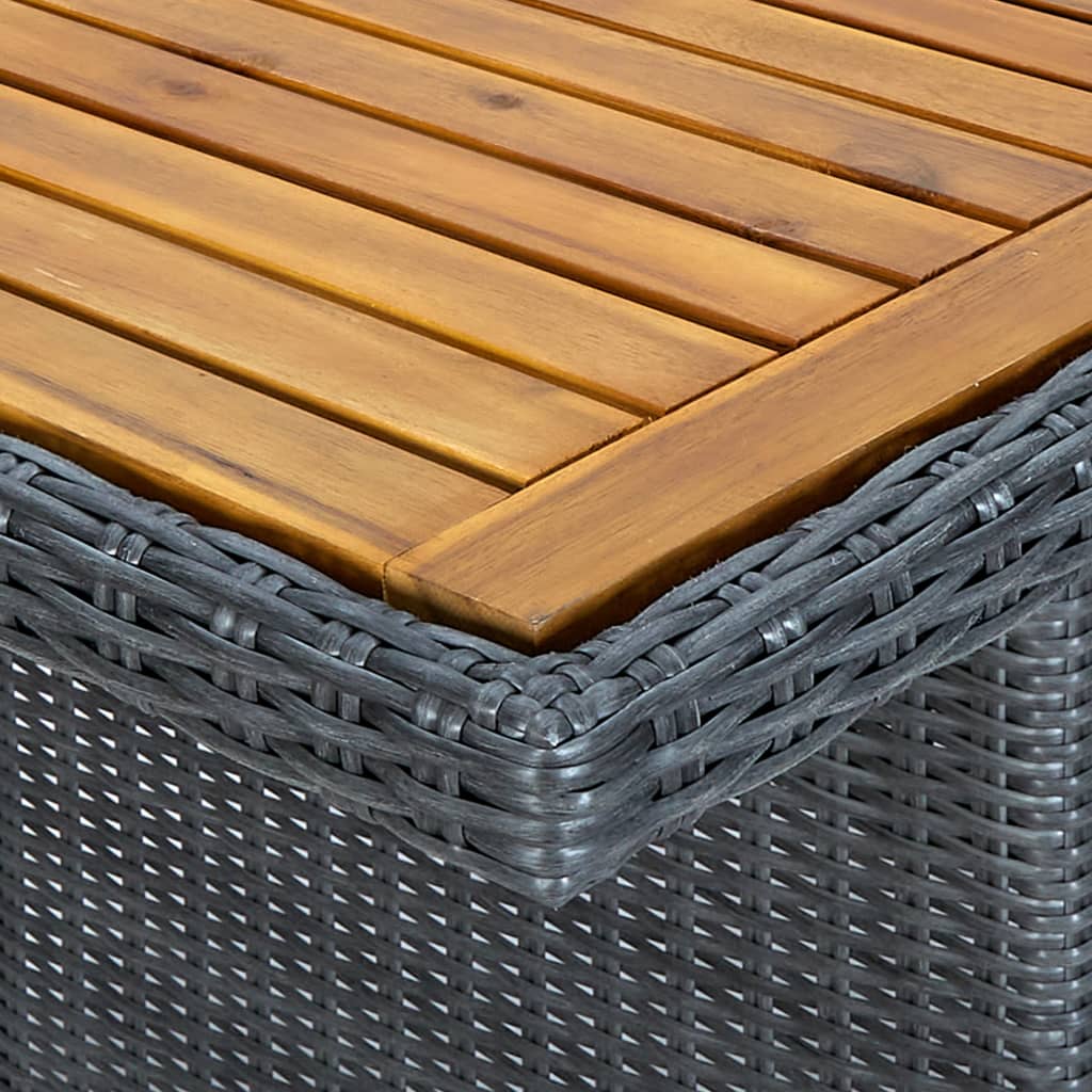 Garden Table Dark grey and brown