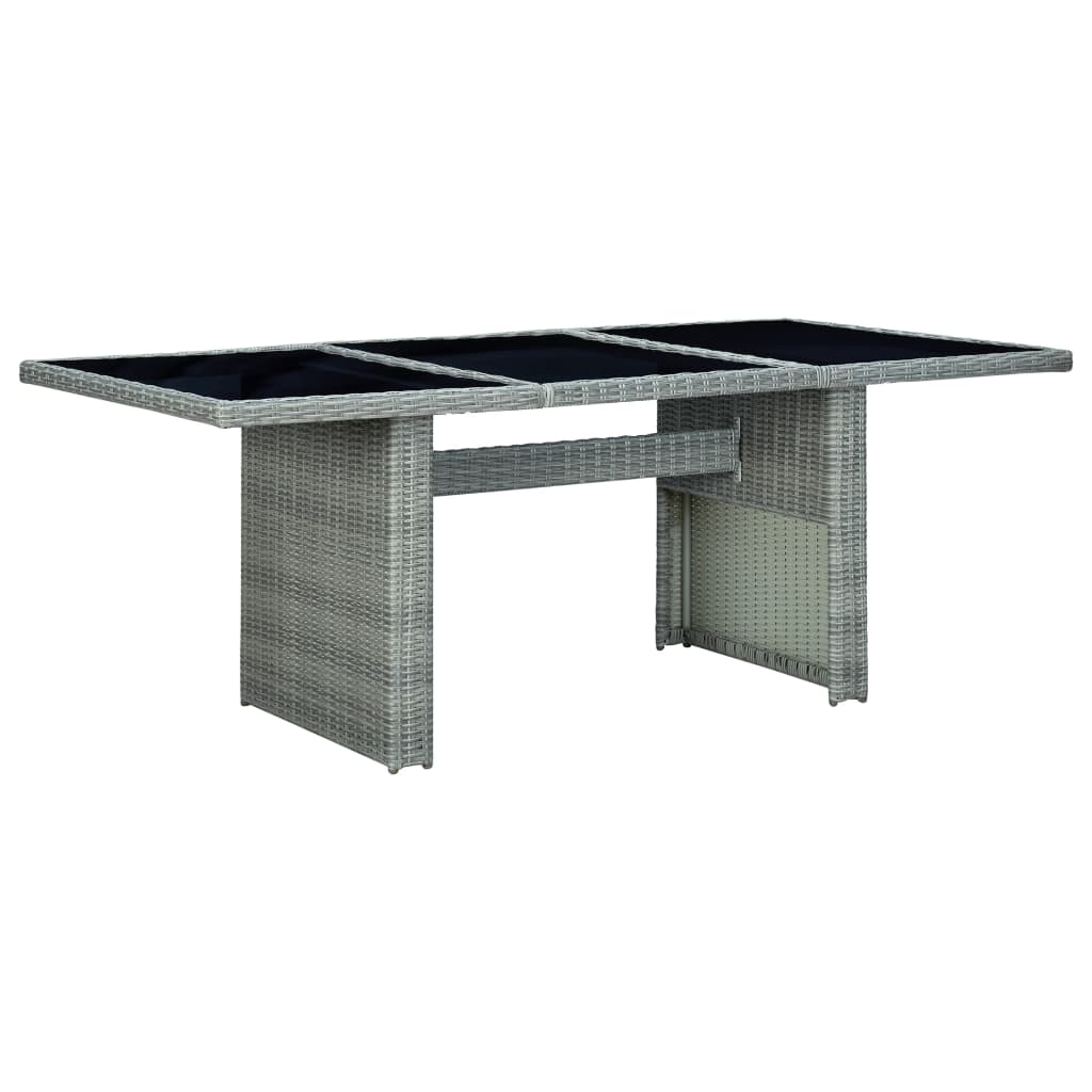 Garden Table Light grey, black