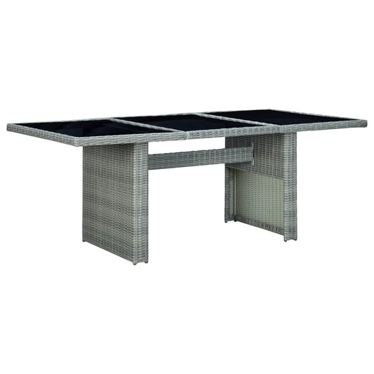 Garden Table Light grey, black